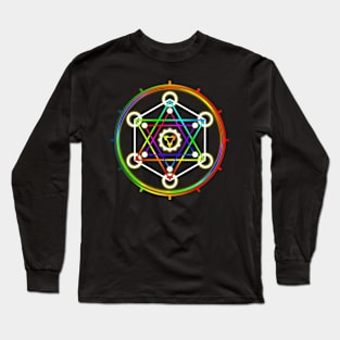 Spiritual Geometry / David's Star 02 Long Sleeve T-Shirt